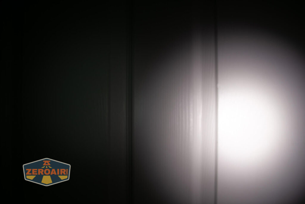 beamshots on door compared to nichia 219b