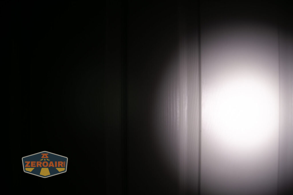 beamshots on door compared to nichia 219b