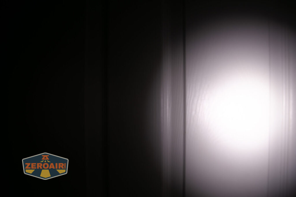 beamshots on door compared to nichia 219b