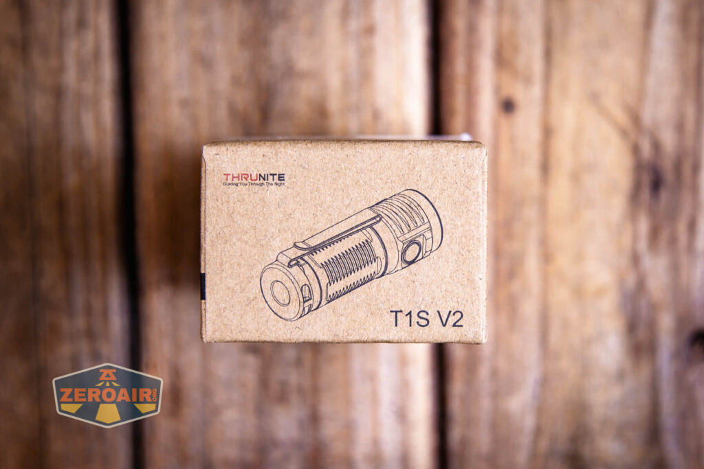 Thrunite T1S V2 flashlight box
