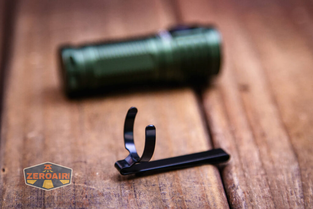 Thrunite T1S V2 flashlight pocket clip off