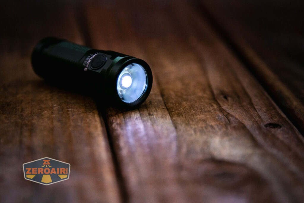 Thrunite T1S V2 flashlight emitter on