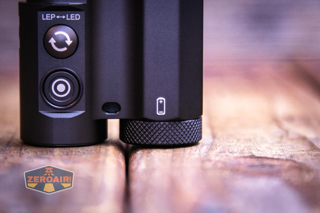 Acebeam Terminator M1 flashlight cell direction icon