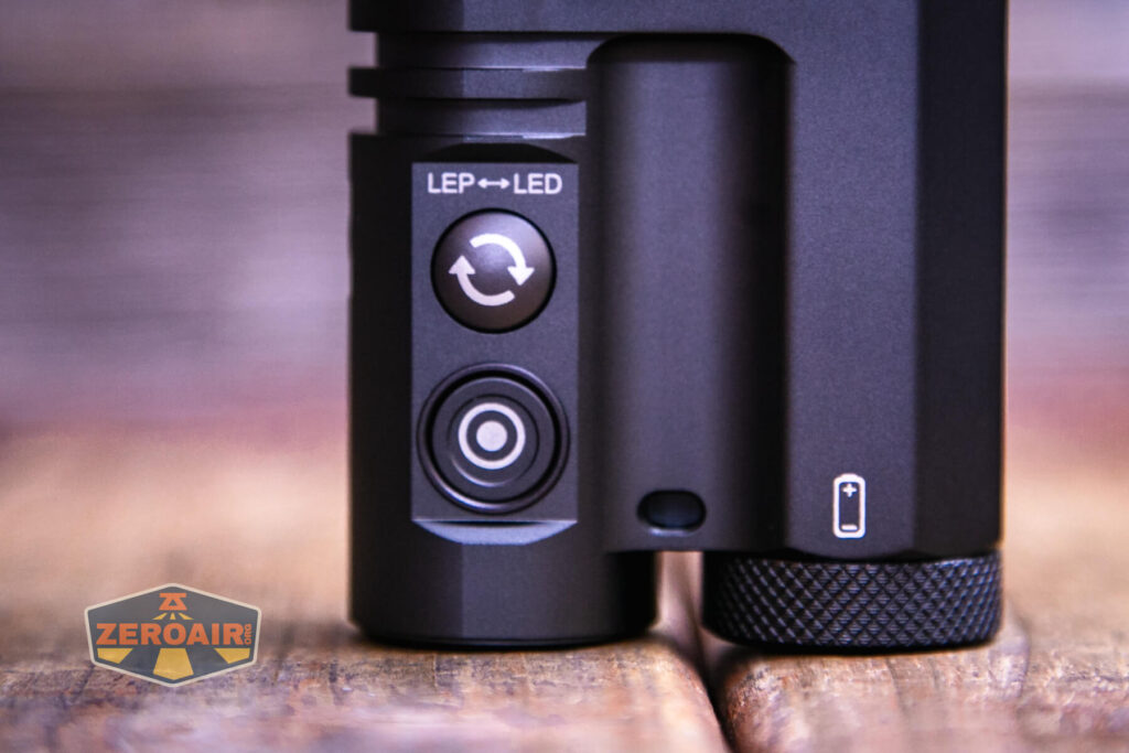 Acebeam Terminator M1 flashlight e-switches