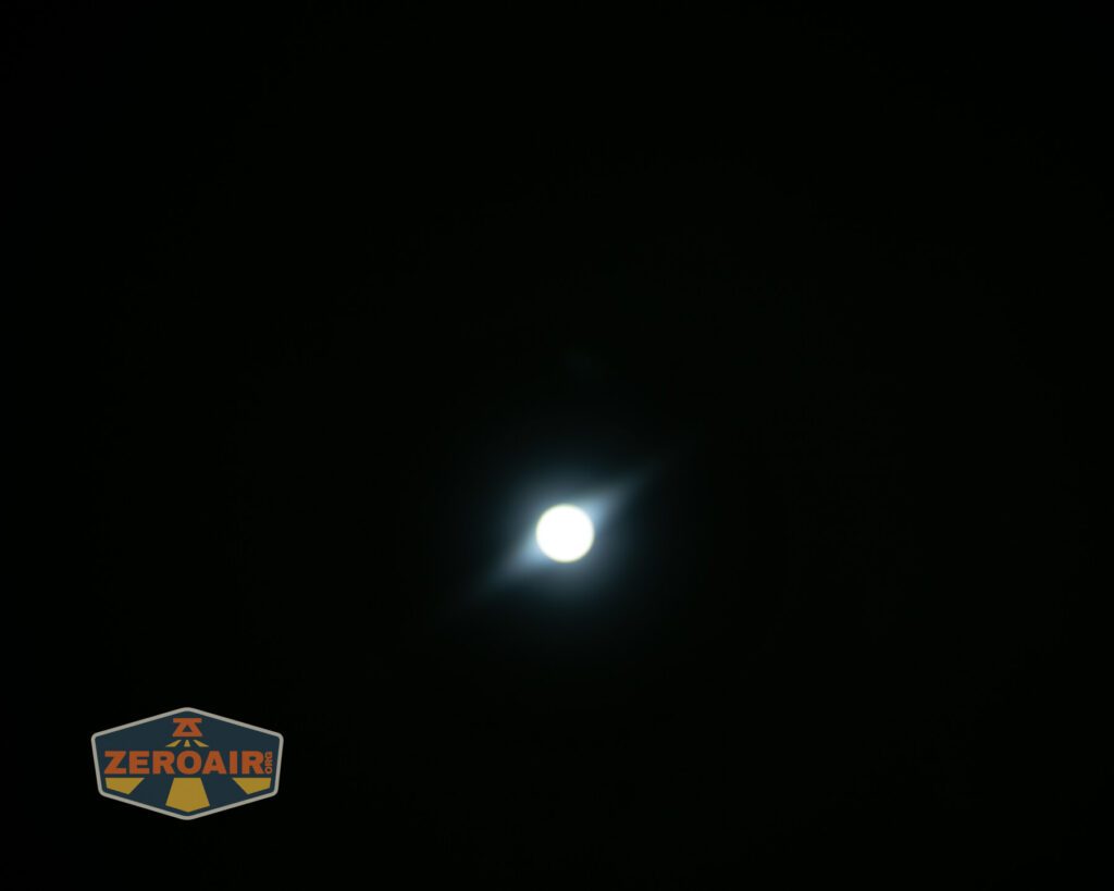 beamshots on ceiling