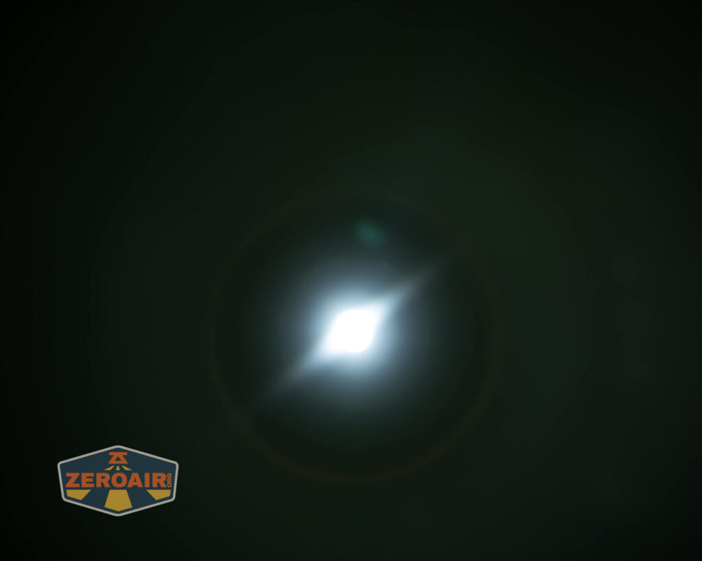 beamshots on ceiling