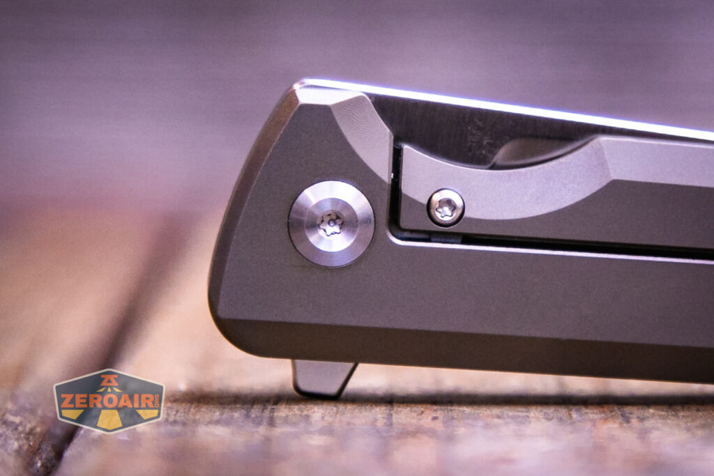 Kansept Anomaly titanium knife flipper view