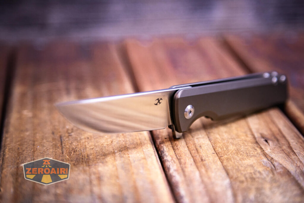 Kansept Anomaly titanium knife blade view