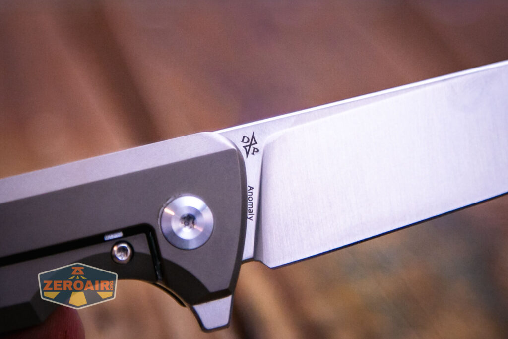 Kansept Anomaly titanium knife Dirk Logo