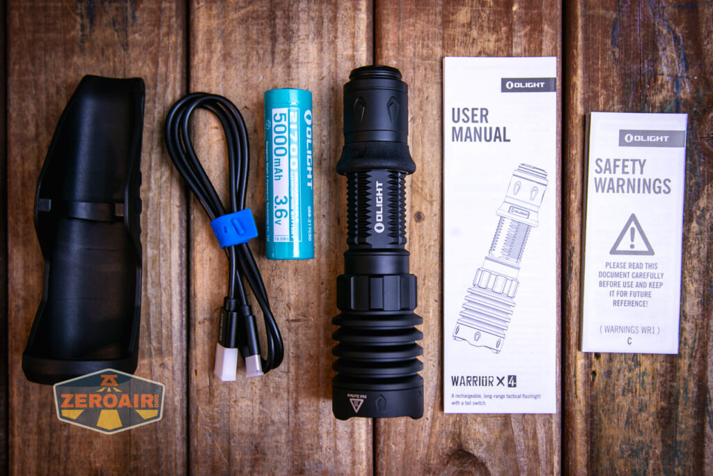Olight Warrior X 4 Tactical Flashlight Review - ZeroAir Reviews