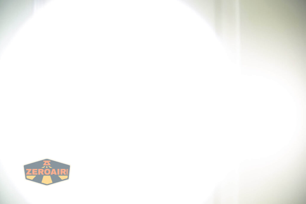 beamshots on door compared to nichia 219b