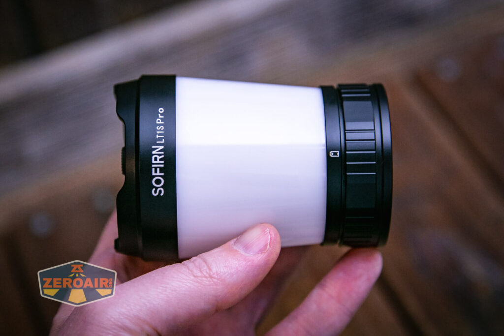 Sofirn LT1S Pro camping lantern in hand