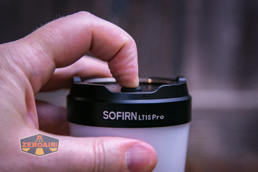Sofirn LT1S Pro camping lantern e-switch actuation