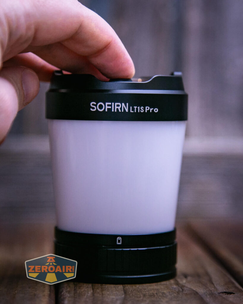 Sofirn LT1S Pro camping lantern e-switch actuation