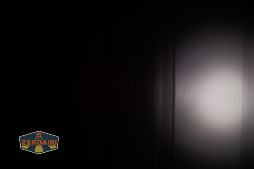 beamshots on door compared to nichia 219b