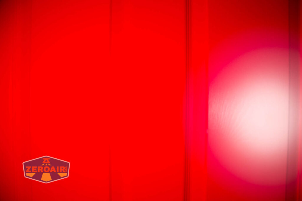 beamshots on door compared to nichia 219b