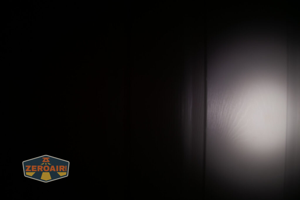 beamshots on door compared to nichia 219b