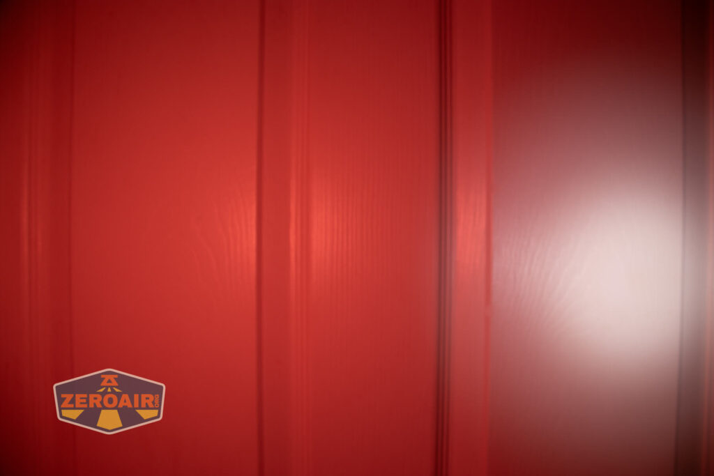 beamshots on door compared to nichia 219b