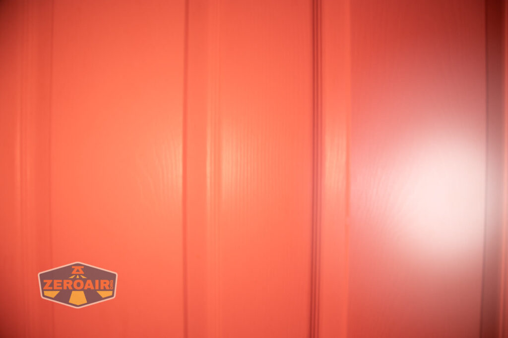 beamshots on door compared to nichia 219b