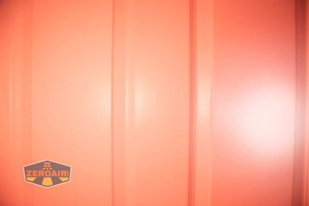 beamshots on door compared to nichia 219b