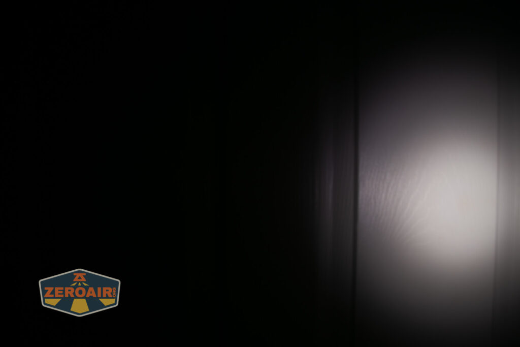 beamshots on door compared to nichia 219b