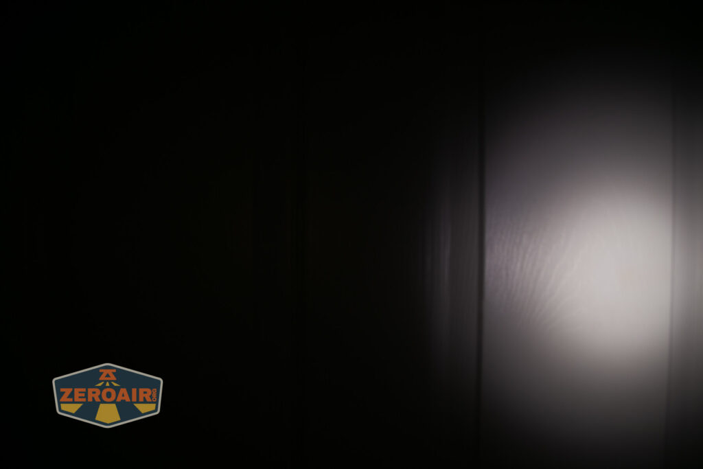 beamshots on door compared to nichia 219b