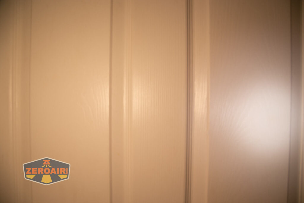 beamshots on door compared to nichia 219b