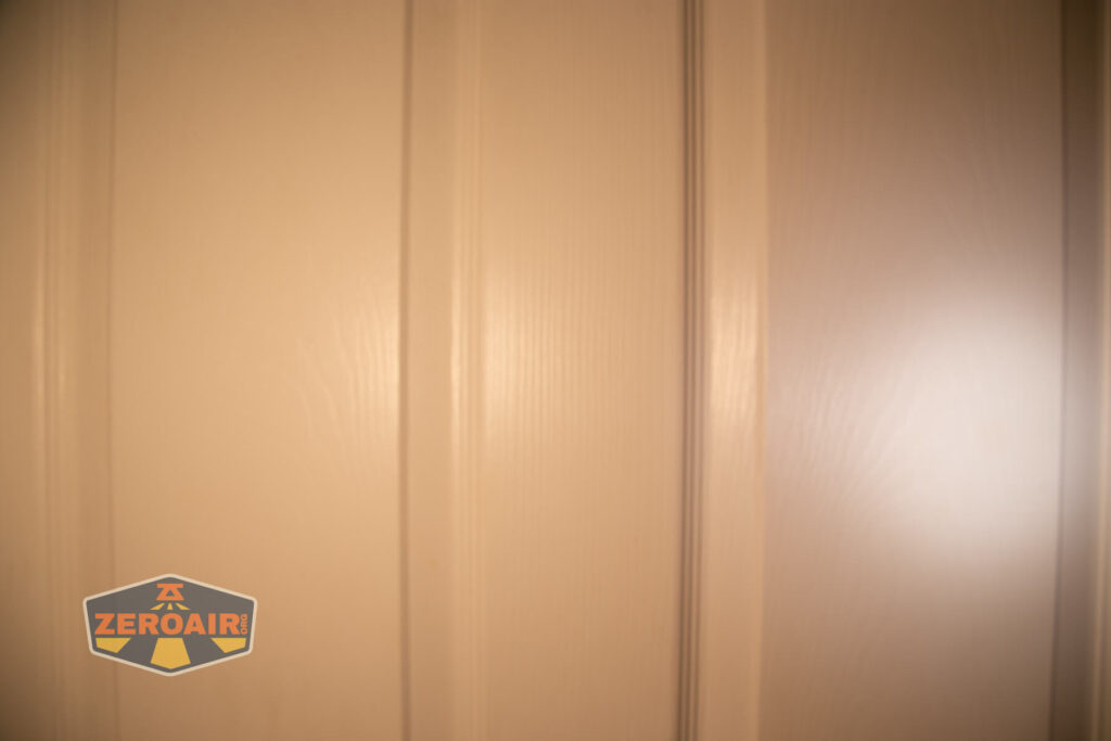 beamshots on door compared to nichia 219b