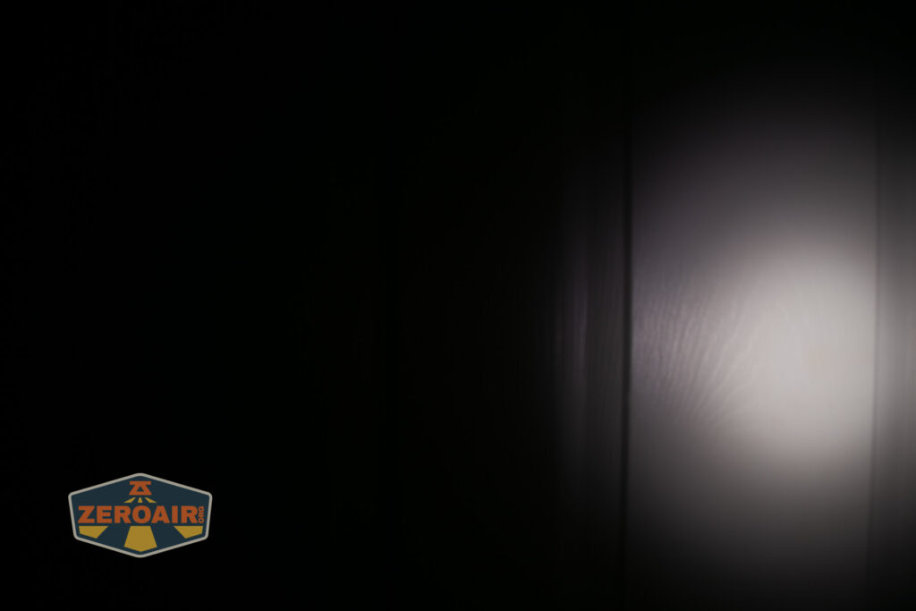 beamshots on door compared to nichia 219b