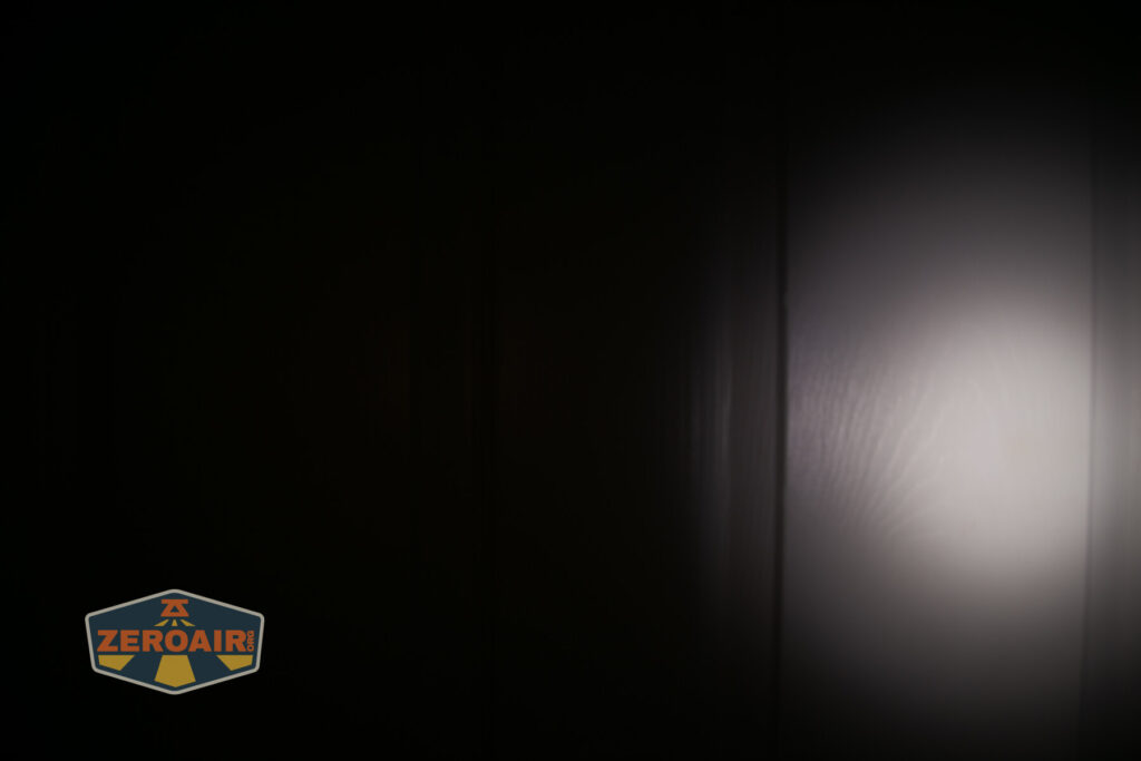 beamshots on door compared to nichia 219b