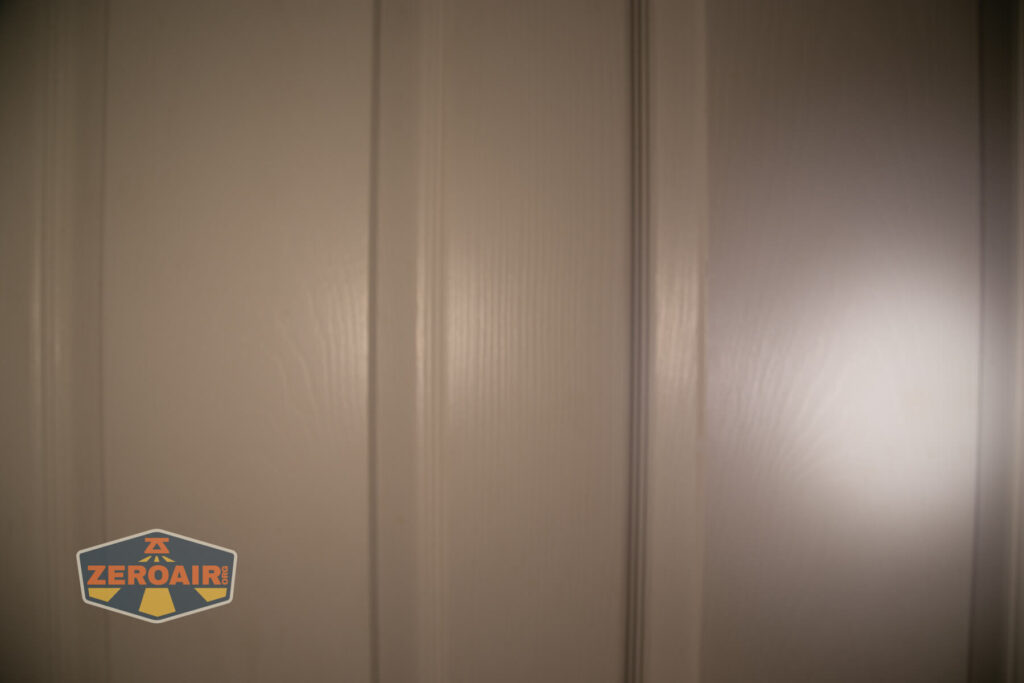 beamshots on door compared to nichia 219b