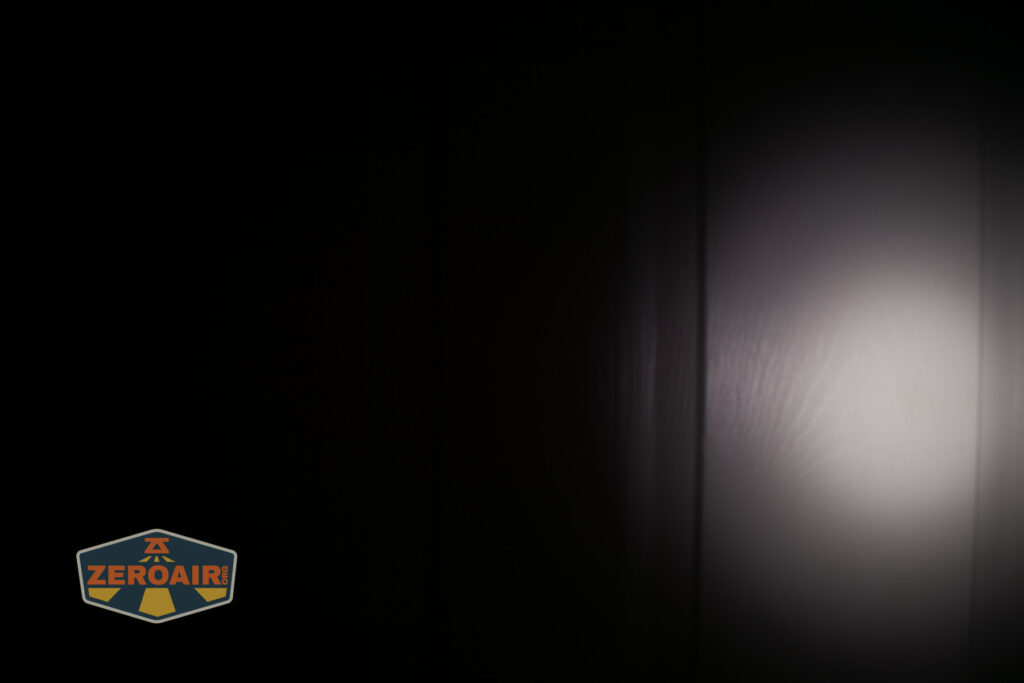 beamshots on door compared to nichia 219b