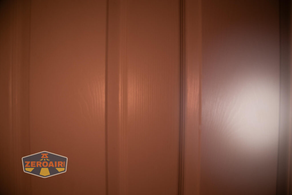 beamshots on door compared to nichia 219b