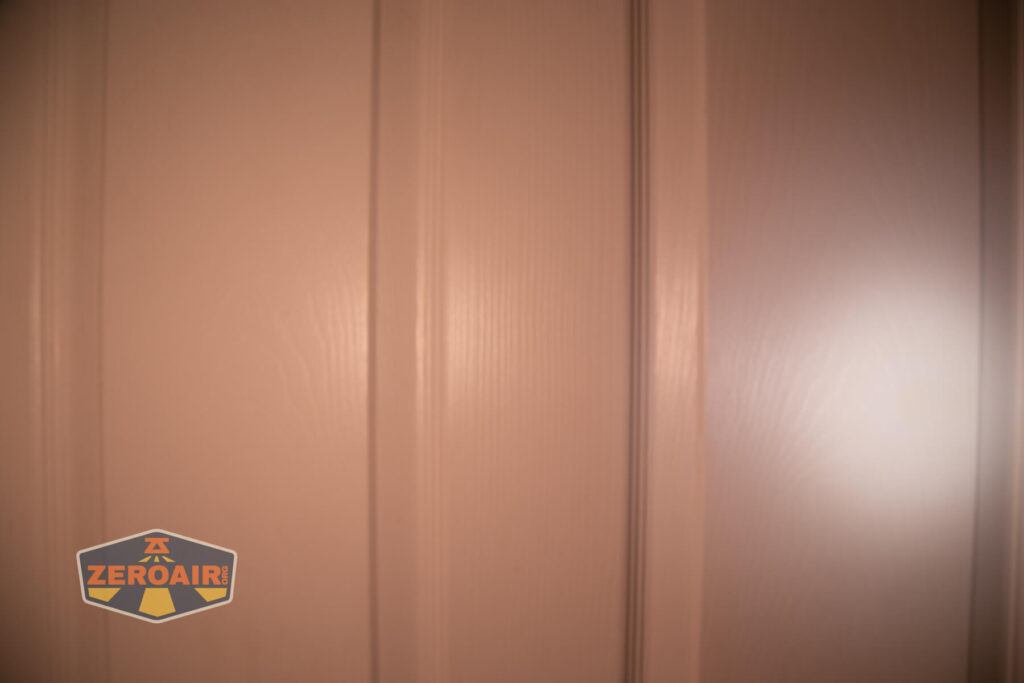 beamshots on door compared to nichia 219b