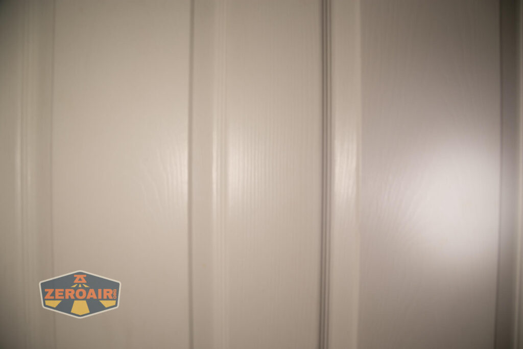 beamshots on door compared to nichia 219b