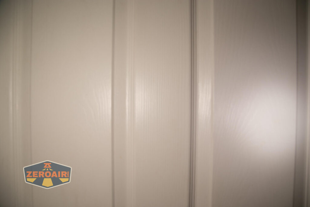 beamshots on door compared to nichia 219b