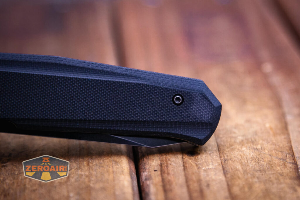 Kansept Integra flipper knife pocket clip is not reversible