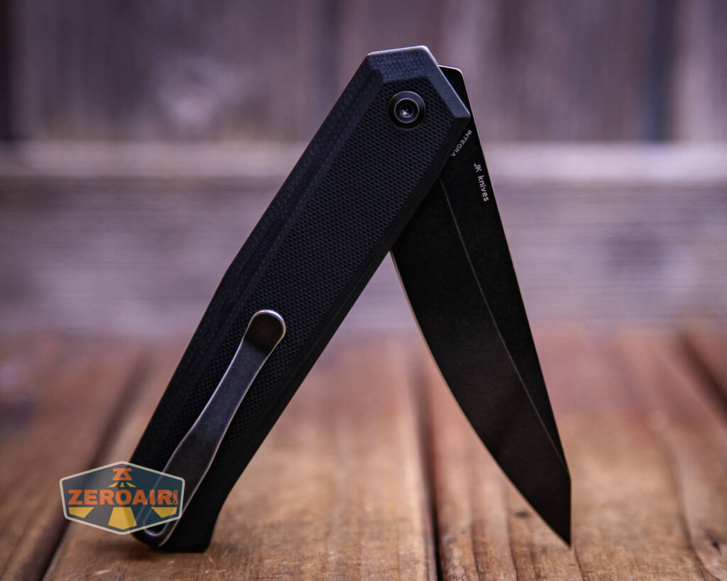 partially open showing both sides