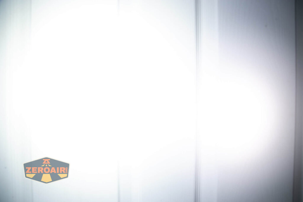 beamshots on door (at 1') compared to nichia 219b 4500K