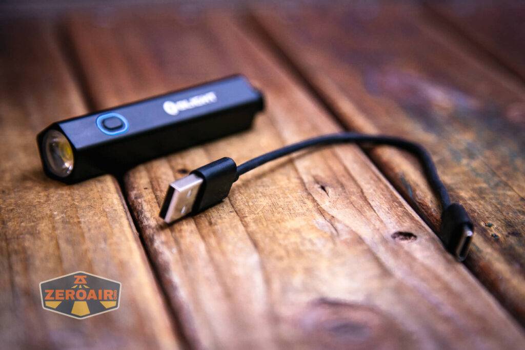 Olight Diffuse 14500 EDC flashlight charging cable