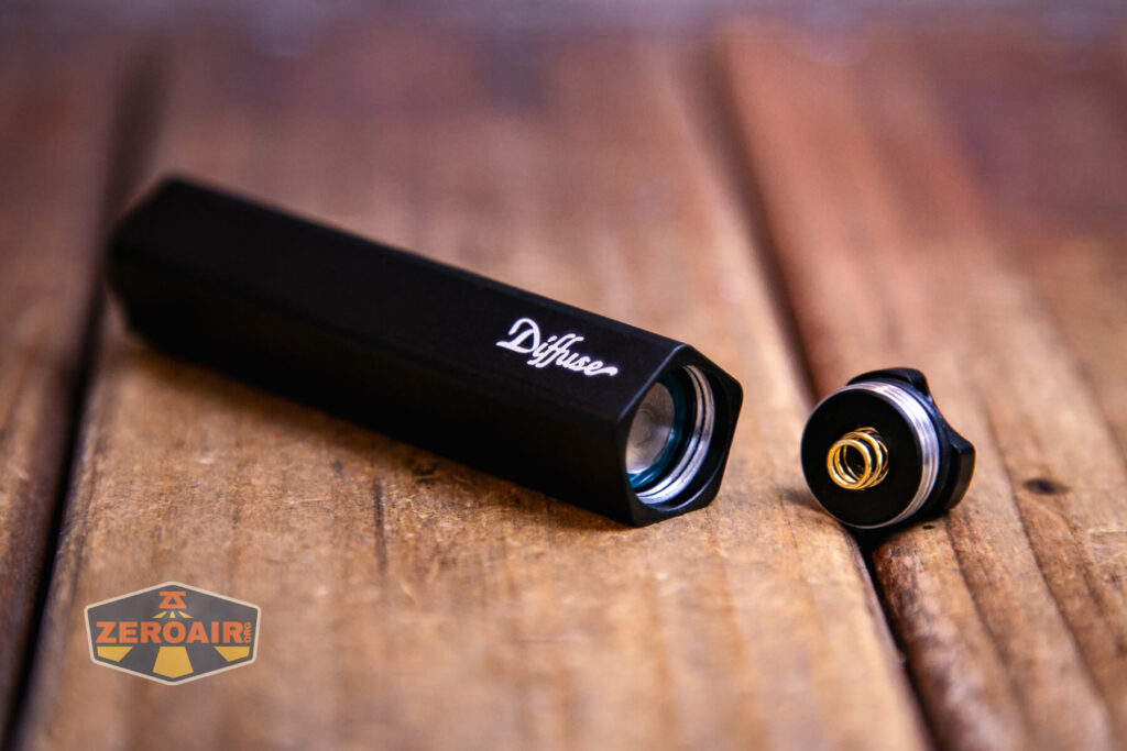 Olight Diffuse 14500 EDC flashlight with included 14500 installed