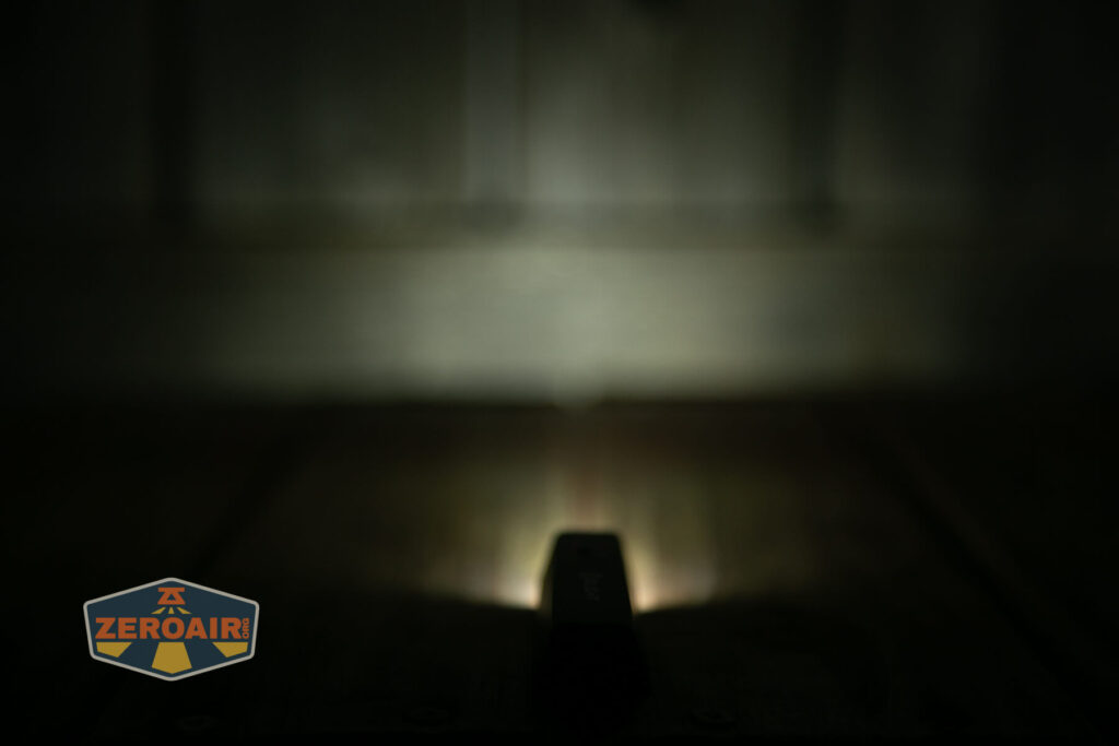 Olight Diffuse 14500 EDC flashlight emitter on