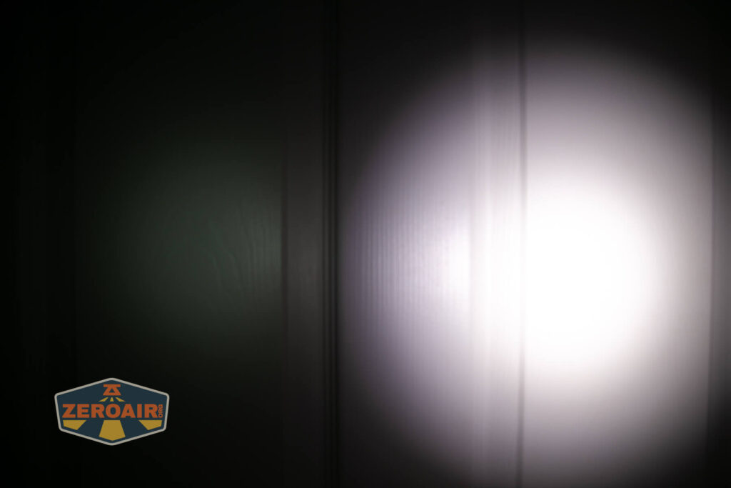 beamshots on door (at 1') compared to nichia 219b 4500K