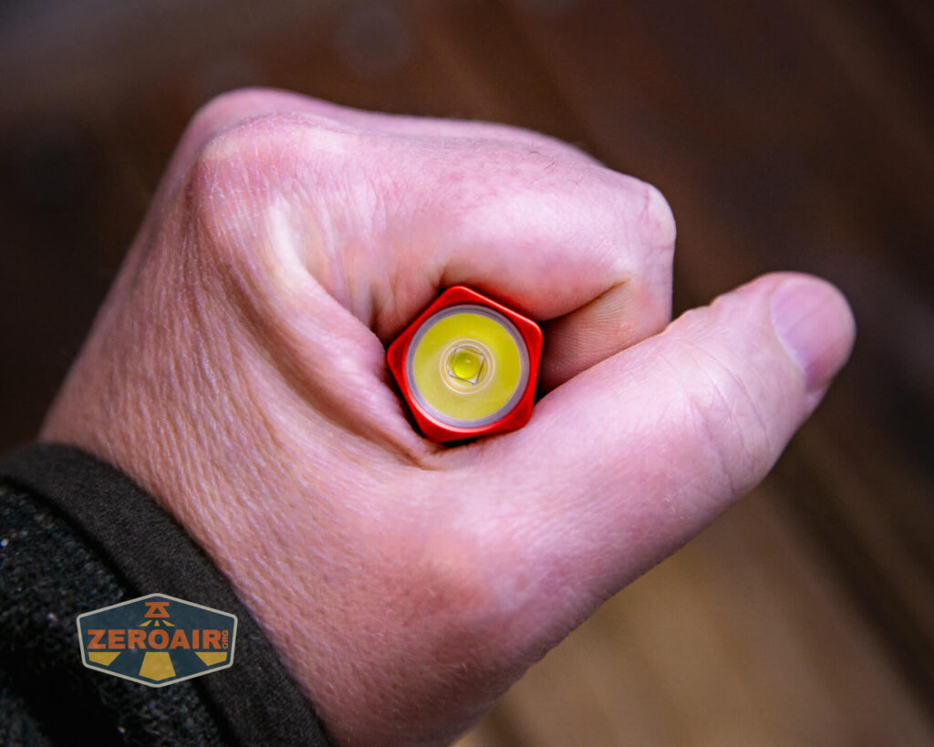 Olight Diffuse EDC Pocket flashlight in hand