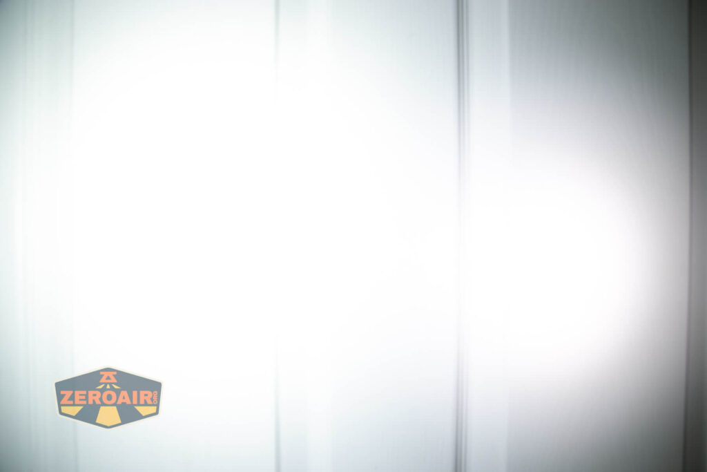 beamshots on door (at 1') compared to nichia 219b 4500K