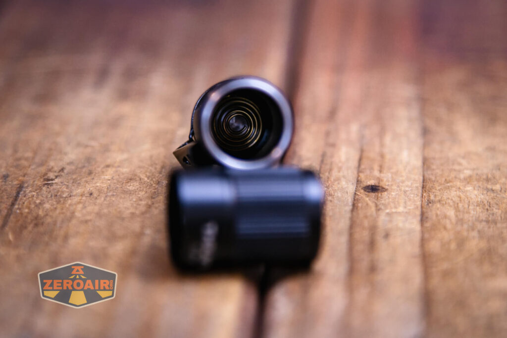 Thrunite Ti Pro flashlight spring in tail