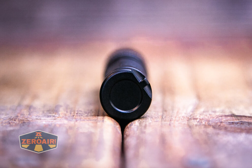 Thrunite Ti Pro flashlight tail end