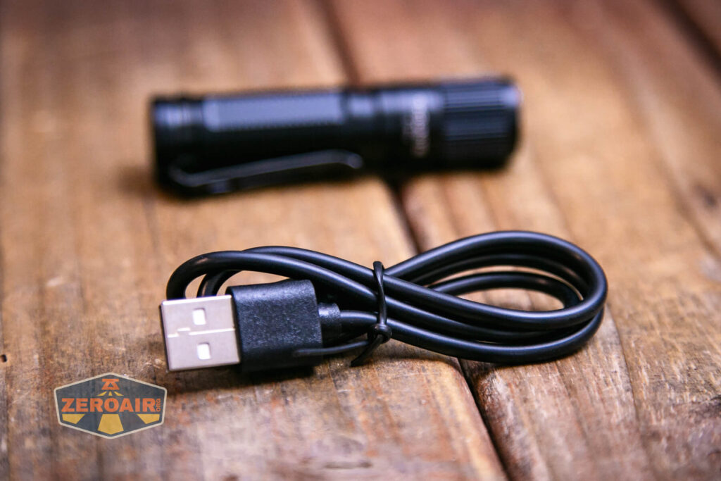 Thrunite Ti Pro flashlight charging cable