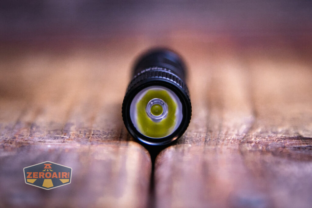 Thrunite Ti Pro flashlight emitter and TIR