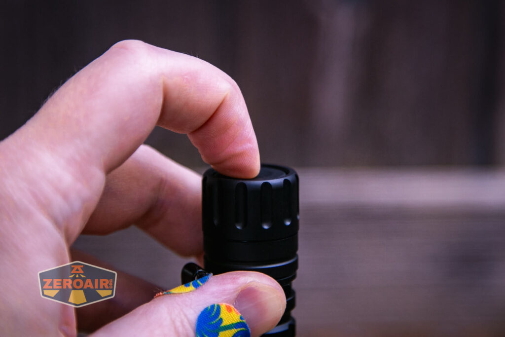 Wurkkos TD03 tactical flashlight tail e-switch